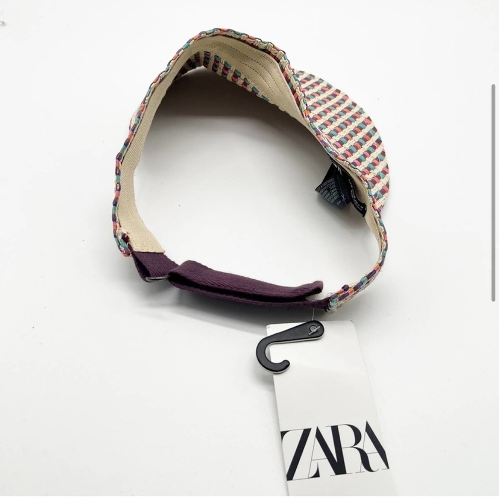 NWT - ZARA STRAW COLORFUL VISOR - Picture 4 of 6